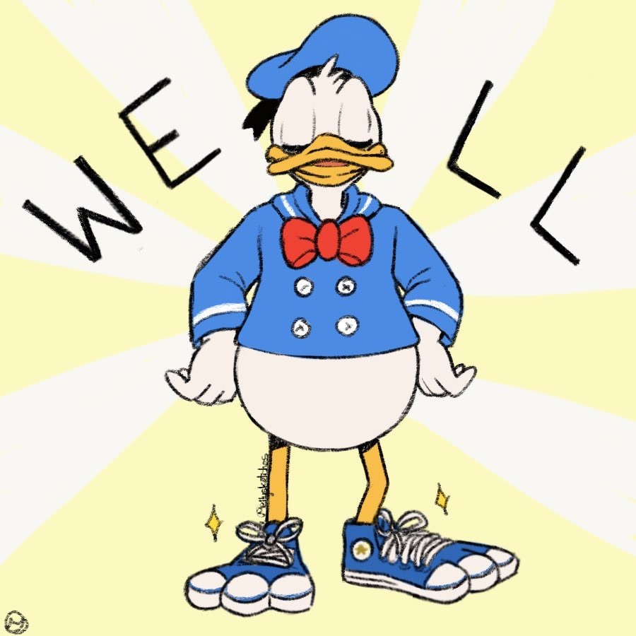 mellysketches:  Donald got some cool new shoes!~