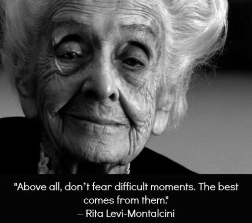 fuckyeahmedicalstuff:  Today we say goodbye to Nobel prize winner Rita Levi-Montalcini, who passed away today aged 103. Levi-Montalcini enrolled in medical school in 1930 despite her fathers objections (who believed that the role of a woman was to be
