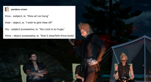 Porn unknown-lifeform:Final Fantasy XV + tumblr photos