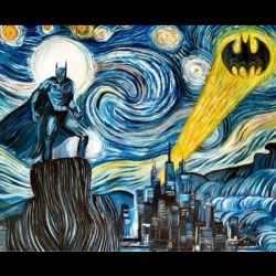 #batman #dcuniverse #vincentvangogh #starrynight