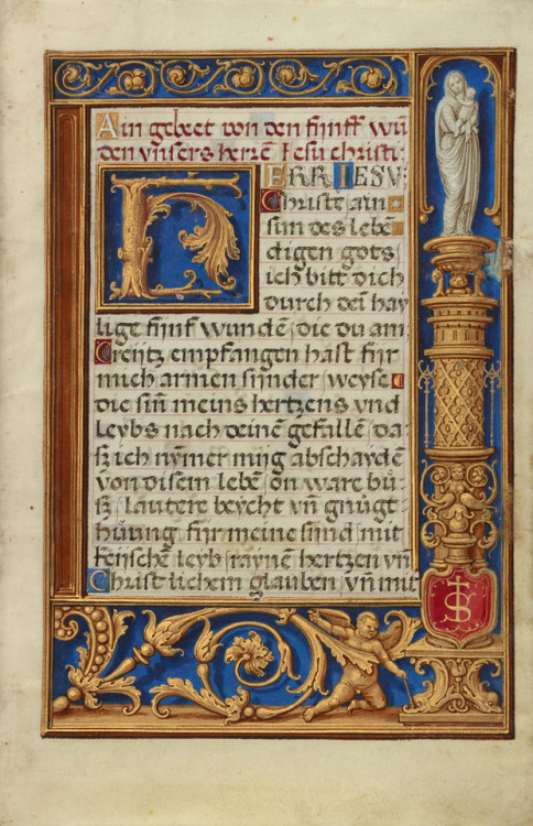 acrosscenturiesandgenerations:▪Decorated Text Page.Artist/Maker: Simon Bening (Flemish, about 1483 -