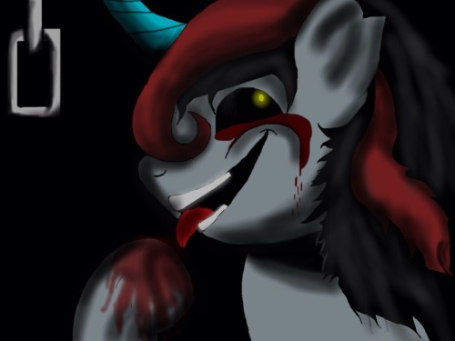 Haven’t really posted anything lately, so I show you “corrupt blood” the discorded version… Still just an earth pony, just borrowed the horn.