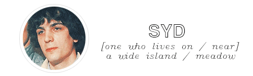 mcfffartney:  Pink Floyd: Name Meanings