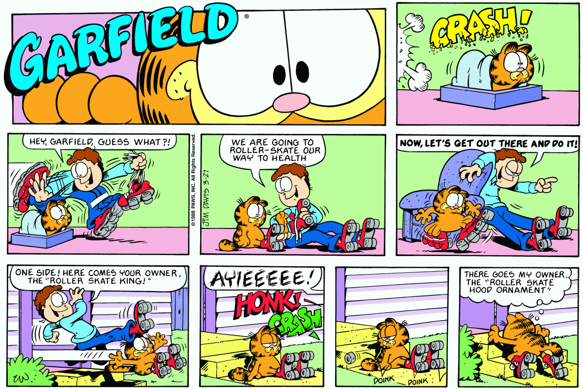 Garfield-crazed — 1988-03-27