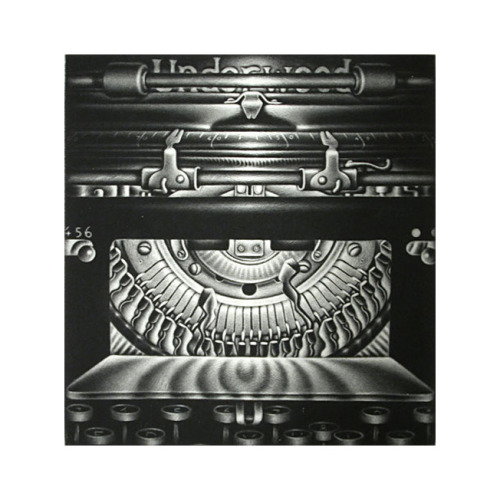 Carol Wax, Remington Noiseless, 1986. Type Face, 2002. Inside Scoop, 2004. Mezzotint. Via Davidson G