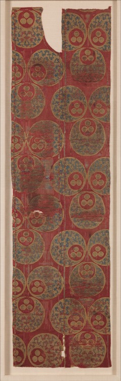 Textile with Large Chintamani Design, Islamic ArtMedium: Silk, metal wrapped thread; lampas (kemha)R