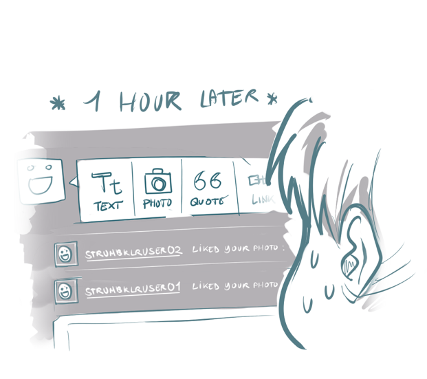squallmaster:  antidarkheart:  yamino:  afterlaughsart:  greedy tumblr social network