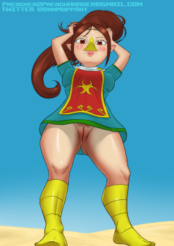 Lusty-Sketchies:  Alt Version Of An Earlier Commission Of Grown-Up Medli - Now With