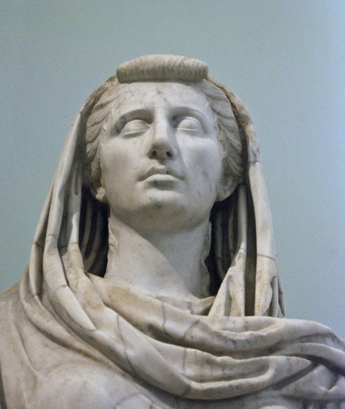 myglyptothek:Statue of Octavia. Early I century AD. Marble. Museo Archeologico Nazionale di Napoli. 