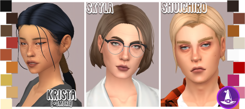 simthing-clever: Liliili-sims Witching Hour Hair Dump Defaults &amp; extras. Meshes required. (p