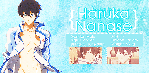 sehunandzero-blog1:  DOUCHEBAGS (ﾉ◕ヮ◕)ﾉ*:・ﾟ✧ ♡ Haruka Nanase [FREE!]
