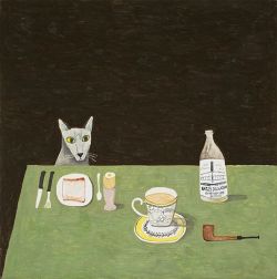 grundoonmgnx:  Noel McKenna, Cat Breakfast,