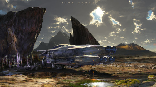 ArtStation - A Halted Journey, by Sergey MusinMore space ship here.