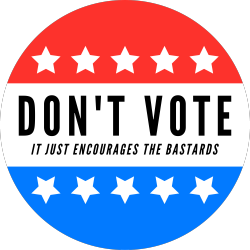 anarchei:  Don’t Vote  Buy Sticker | More Stickers  Got a suggestion from eltigrechico for this sticker.