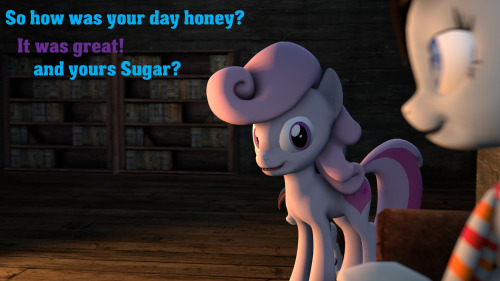 ^w^ask-wintersnow:  Candy: I think it was a good idea on bringing her hereWinter: It was, and it was nice of my dad letting us stay here while he is gone.Mod: Introducing Powdered Sugar! Winter and Candy’s Little filly! There currently having a vacation