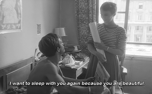 gommor:  Jean-Luc Godard - À bout de souffle (Breathless, 1960)  Why don’t I ever watch Godard’s films? They were clearly made for me.