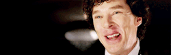  sherlock + smiling 