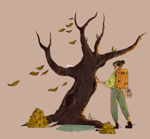 apollinaresart:her tree[spending some quality time with dad]