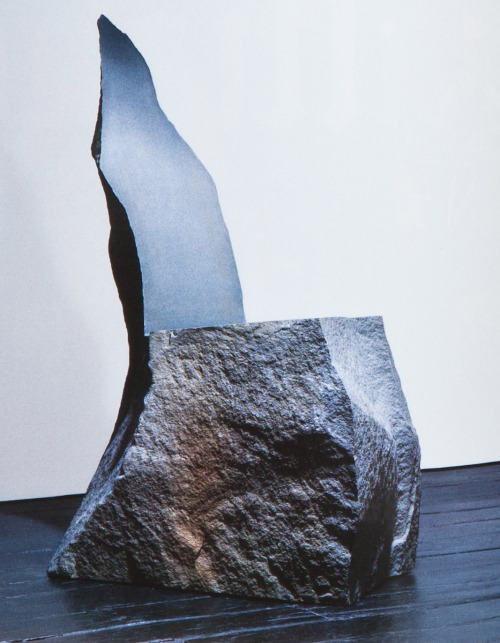 gallowhill:  Max Lamb, Tall Chair from ‘Delaware Bluestone Series’, photographed by Anthony Cotsifas, 2009