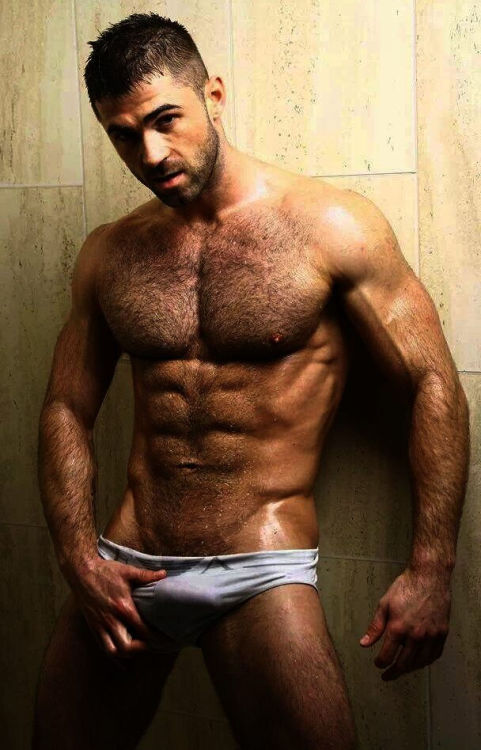 Hairy men with bulge