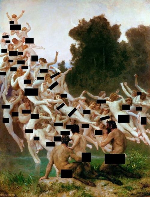 daddydadoufan:  everythingstarstuff:  William Bouguereau the oréades   un collage?