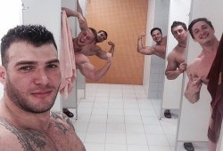 rugbyplayerandfan:  Rugby players, hairy chests, locker rooms and jockstraps Rugby Player and Fan