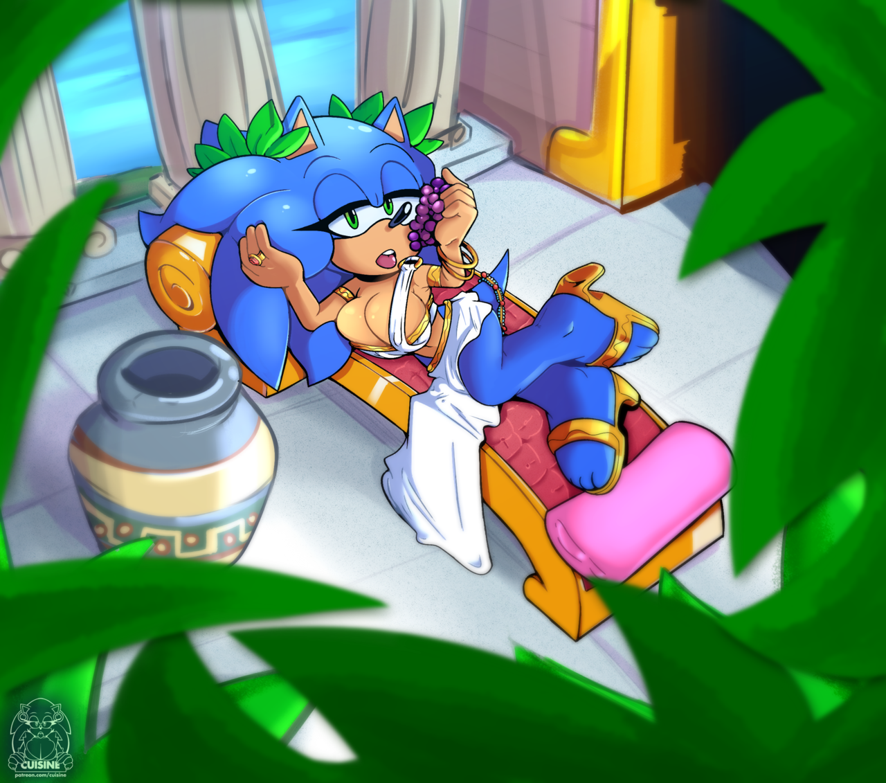 sonicthebabe:My August Sonikko the Hedgehog illustration. I asked my patrons about