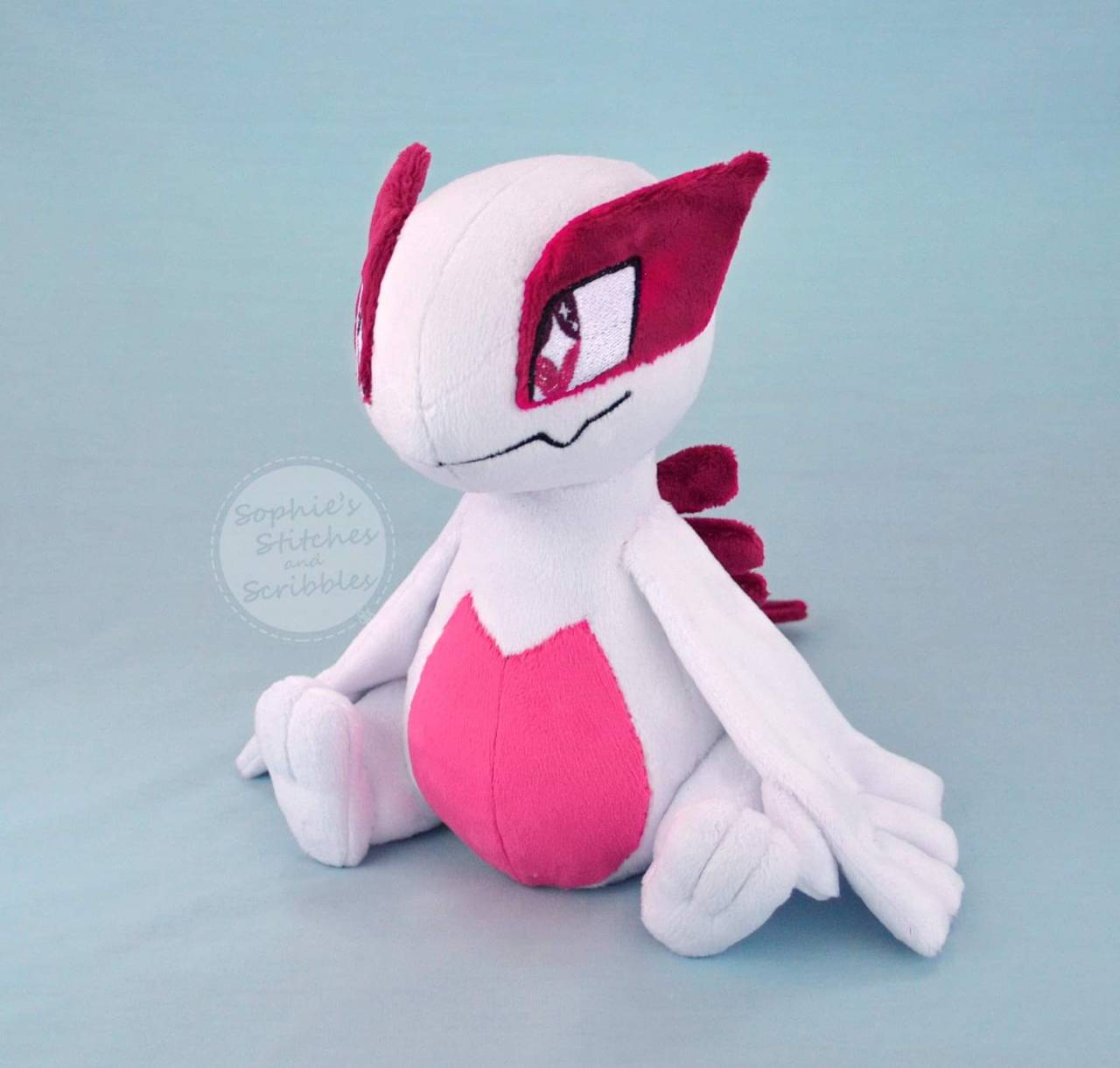 Sugarstitch Studio Shiny Lugia Custom Plush Sits Around