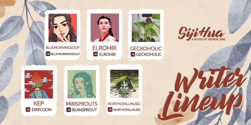 shlzine:CONTRIBUTORS LINEUPHello!! We’ve been working hard behind the scenes with our contributors t