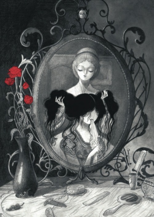 ghoulnextdoor:Isabella Mazanti’s illustrations for Sheridan Le Fanu’s Carmilla