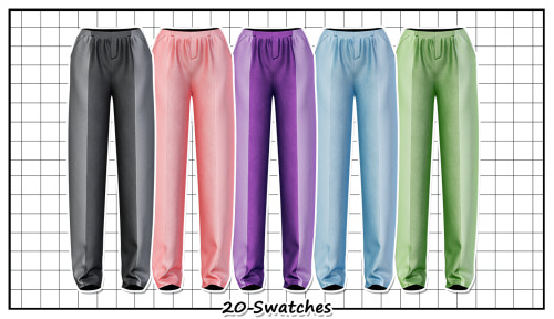 ► DM Top & PantsNew MeshAll LOD’s08 / 20 SwatchesHQ CompatibleTeen to EldersDOWNLOAD — Top / Pan