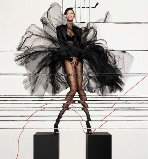 femmequeens - Rihanna photographed by Jean-Paul Goude for Vogue...