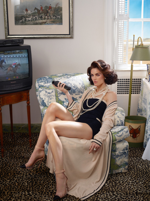 wmagazine: Channel surfing in pearls Photograph by Roe Ethridge; styled by Patrick Mackie; W magazin