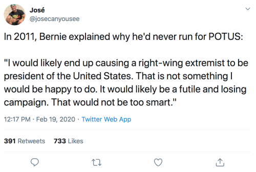 Damn, for once Bernie Sanders should take his own damn advice on something.