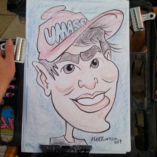 #caricaturist #Caricatures #caricature #drawing #art #artist #artstix #portrait #artistsontumblr #artistsofinstagram (at Dairy Delight Ice Cream)