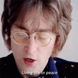 John Lennon X His Iconic Glasses Moodboard