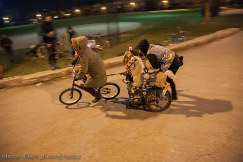 We hadn’t done chariot races in a while so we did ‘em! They started off a little slow but got pretty