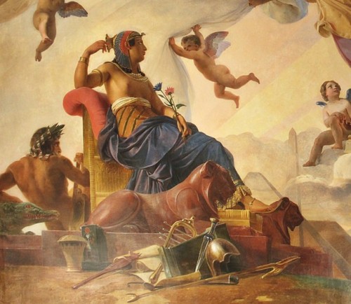Study and Genia reveal ancient Egypt to Greece Painting by François-Édouard Picot (178