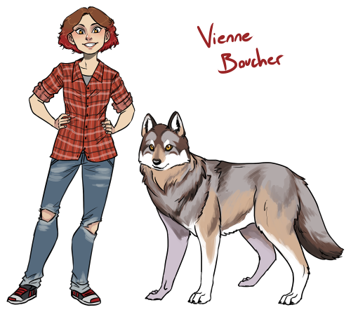 potpcomic:drew Vienne in human and wolf form for the About page! 1/8 done lmfao…look at this gay wer