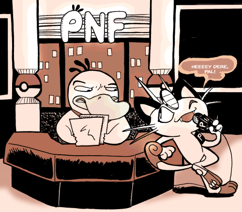 darkwingsnark: INKTOBER 3– Pokemon News Flash—support me on patreon.