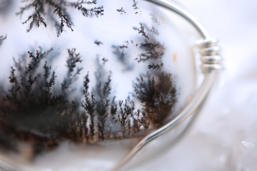 High quality dendritic agate pendants in sterling silver handmade by me.Available at my Etsy Shop - 