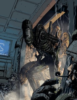 avpcentral:The Xenomorphs on the attack in Aliens: Defiance. Check out the most badass Xenomorphs at: https://www.avpcentral.com/top-10-badass-aliens