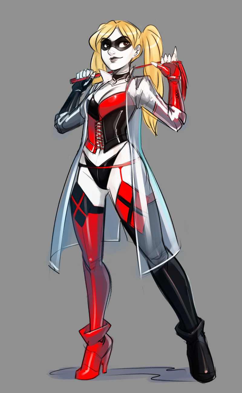 psuedofolio:  Domme Harley Sketch  So, I went back to this sketch cause I wanted