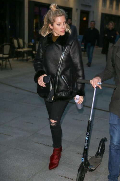 Mollie leaving the BBC Radio 1 studios