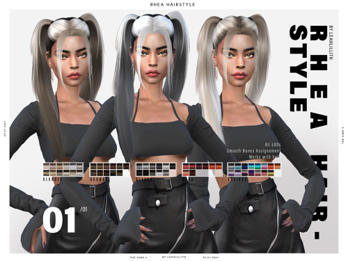 Rhea Hairstyle: DOWNLOADSIMS 4