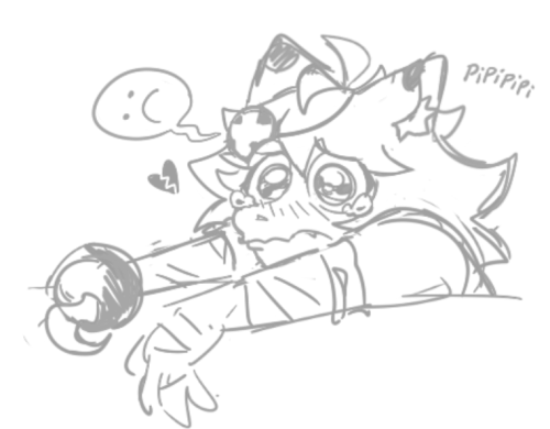 Someone Stole His Slice Of Pizza :c