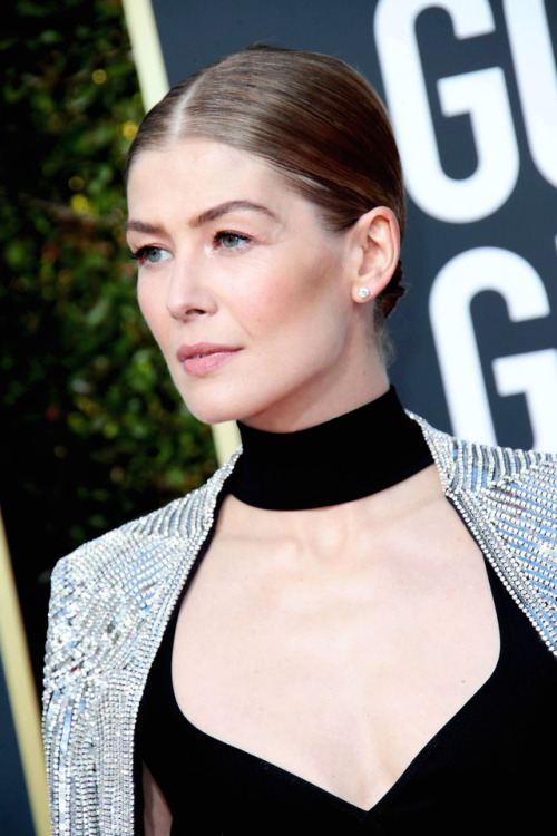 Rosamund Pike attends the 76th Annual Golden Globe Awards in Givenchy Haute Couture.