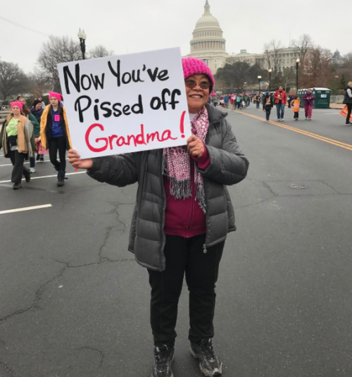 micdotcom:The pink hats were great — but the signs were even better I haven’t been on tumblr i