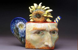 crossconnectmag:  The Humorous Ceramic Tea Pots and Old Master Art of  Noi VolkovArt History has always been a passion of mine. My work depicts famous  works, artists, and artistic movements in various ways to illustrate  their influence on the art world.