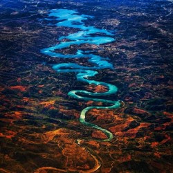 9gag:  The Blue Dragon River - Portugal 